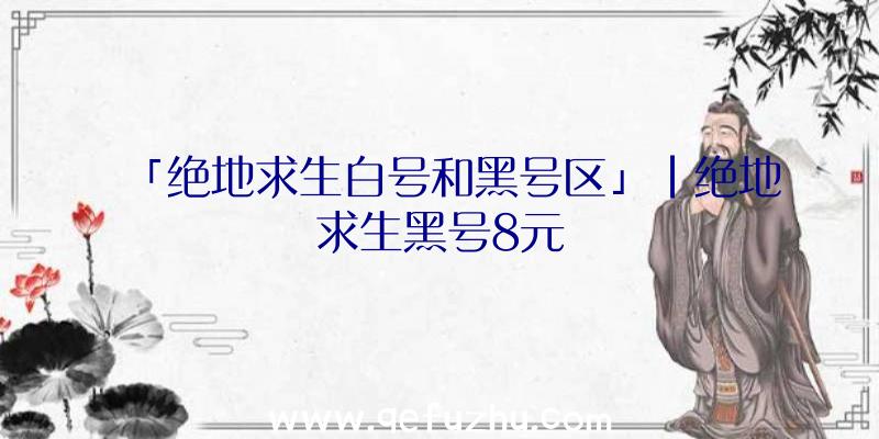 「绝地求生白号和黑号区」|绝地求生黑号8元